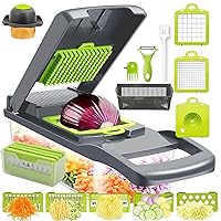 Vegetable Chopper,17 in 1 Kitchen Gadgets Accessories,Food Salad Chopper Vegetable Cutter,Mandolin,Onion Veggie Chopper with Container,Vegetable Slicer,Dicer Chopper Box for Fruit,Potato,Tomato