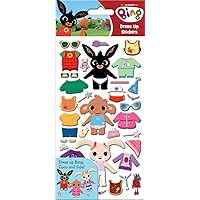 01.70.34.003 Bing Bunny Chunky Foam Dress Up Stickers, Multicoloured, 24.5cm x 11cm