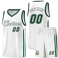 Custom Basketball Jersey Shorts with Team Name Number Logo, Personalized Uniform for Men/Women/Youth