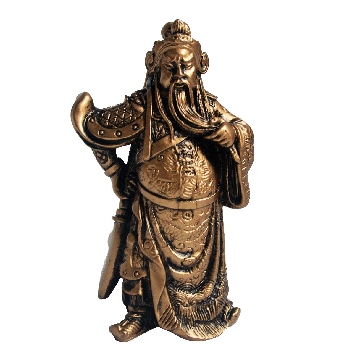 fengshuisale Feng Shui Resin Kuan Kong Statue-The God of War and Wealth W Red String Bracelet W1766