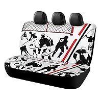 Hockey Player Car Seat Covers for Back Seat Universal Auto Seats Protector Soft Pet Back Seat Covers 120x59x76cm
