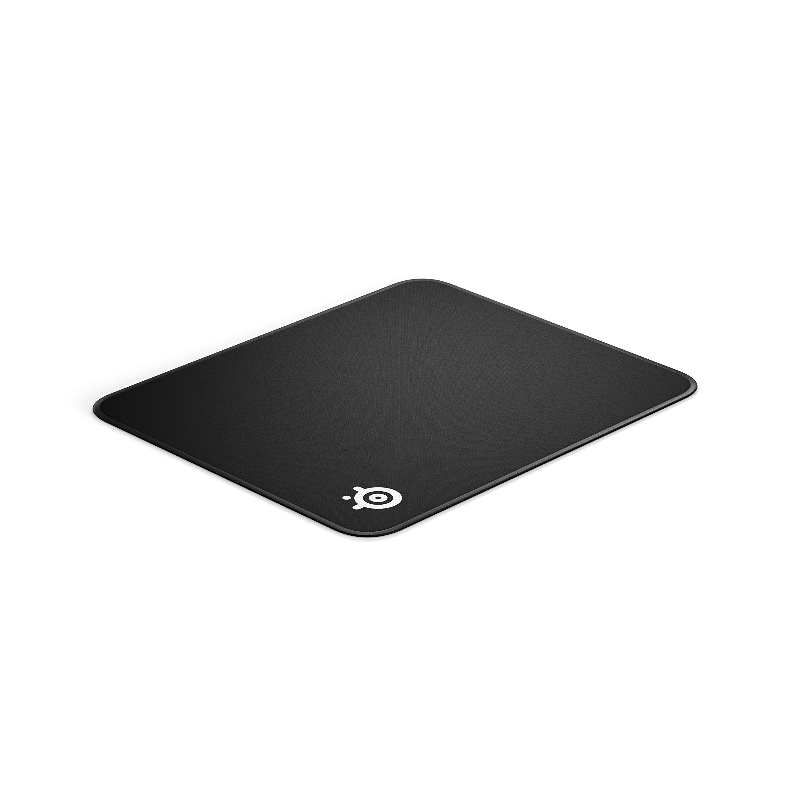 SteelSeries QcK Gaming Mouse Pad - Medium Stitched Edge Cloth - Extra Durable - Optimized For Gaming Sensors - Black