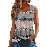 My Orders Placed Recently by Me, Tunic Tank Tops for Women Running Backless Crop Top Tank Top for Women Summer Casual Scoop Neck Tops Plaid Color Block Basic Sleeveless Shirt (4-Pink,XL)