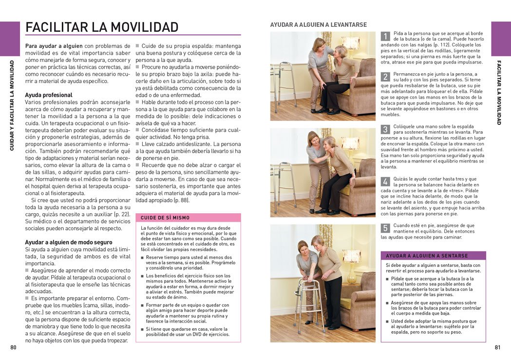 Manual para el cuidado de personas mayores o dependientes: Guía práctica y visual (Spanish Edition)