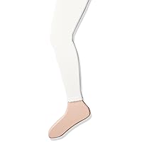 Jefferies Socks Girls' Cotton Footless Tights with Scalloped Edge