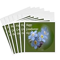 3dRose Happy Grandparents Day - Greeting Cards, 6 x 6 inches, set of 6 (gc_47046_1)
