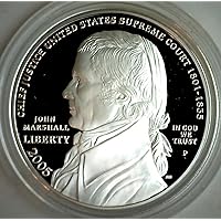2005 P Chief Justice John Marshall 250th Anniversary Commemorative Silver Dollar US Mint Proof DCAM