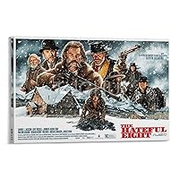 The Hateful Eight Movie Poster Bedroom Decoration Poster4 Canvas Painting Wall Art Poster for Bedroom Living Room Decor 08x12inch(20x30cm) Frame-style