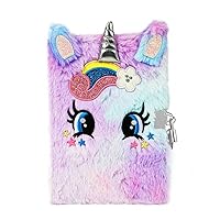 Unicorn Diary with Lock and Key, Journal for Girls Ages 6 And Up,Hardcover Notebook with 160 Pages,Cute Stationery Unicorn Gift for Girls