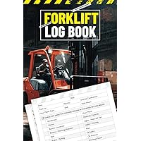 Forklift Log Book with Daily Inspection Checklist: Electric Forklift Operator Safety, Repair, and Maintenance Record for OSHA Regulations