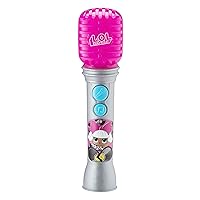 LOL Surprise OMG Remix Toy Microphone for Kids with Built in Music and Flashing Lights, Musical Toy Designed for Fans of LOL Surprise Toys for Girls Pink Small
