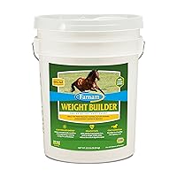 Farnam Weight Builder Horse Weight Supplement, Helps Maintain Optimal Weight and Body Condition with no Sugar Added, 22.5 pounds, 90 Day Supply