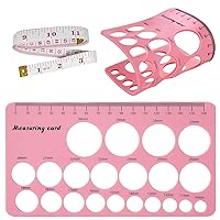 Nipple Rulers, Flange Inserts Sizing Measurement Tool for Breast, Soft Silicone Flange Size Measure, Nipple Measuring for New Mums/Women