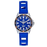 Shield Reef Strap Watch w/Date - Blue