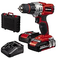 Einhell TE-CD 18/2 Li Cordless Drill Power X-Change Kit (Li-ion, 18V, Torque 44Nm) Comes with 2 x 1.5Ah Batteries and Charger