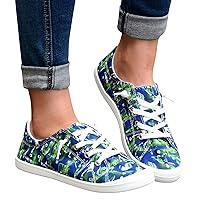 Womens Fashion Sneakers Slip-On Canvas Low-Top Womens Fall Shoes Christmas Print Comfort Classic Womens Flat Shoes