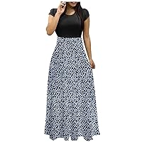 Womens Homecoming Dresses Casual Elegant Vintage Sexy Flowy High Waisted Prom Party Club Long Maxi Dress for Wedding Guest