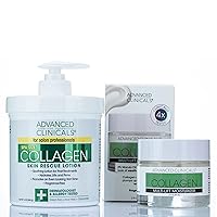Advanced Clinicals Collagen Skin Rescue Cream + Collagen Multi-Lift Facial Mositurizer Set