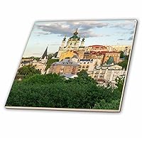 3dRose Kyiv Ukraine City Landmark Buildings with St Sophia Cathedral - Tiles (ct_358017_6)