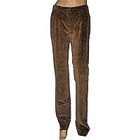 Dolce & Gabbana Women's Sueded Cotton Pants (42, Cacao Brown) Size 8