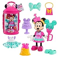 Minnie Mouse Fabulous Fashion 14-piece Sweet Party Doll and Accessories, Kids Toys for Ages 3 Up by Just Play