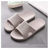 Home Bath Shoes Slippers Men's Summer Bathroom Bathing Soft Bottom Sandals and Slippers Wear-Resistant Couples Indoor Home Household EVA Slippers Slipper (Color : C, Size : 44-45)