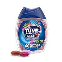 TUMS Ultra Strength 160 Count & TUMS Chewy Bites Assorted Berries 60 Count Antacid Tablets Heartburn Relief