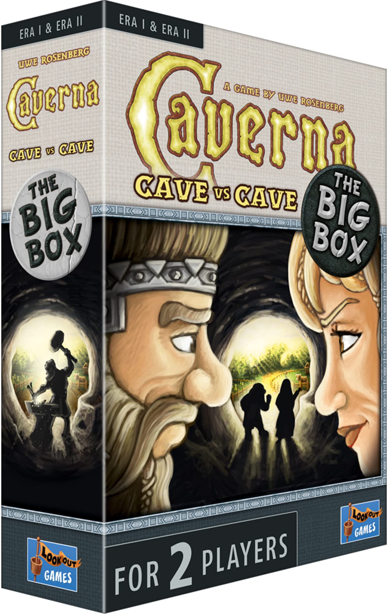 Lookout Spiele Caverna Cave vs. Cave The Big Box Board Game Cave Mining and Worker Placement Strategy Game Ages 12+ 2 Players Average Playtime 20-40 Minutes Made by Lookout Games,Multicolor,LK0144