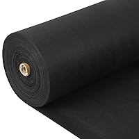 Towallmark Geotextile Landscape, 4ft x 100ft & 6oz Geotextile Fabric, PP Drainage 350N Tensile Strength & 440N Load Capacity, for Driveway & Road Stabilizationr, Erosion Control, French Drains