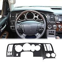 Car Center Console Dashboard Panel Frame Cover Trim Fit Toyot@a Tundra 2007-2013 Central Control Dashboard Panel Molding Instrument Protection Frame Decorative Cover ABS Interior Accessories