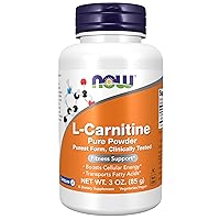 Supplements, L-Carnitine (L-Carnitine Tartrate) Pure Powder, Boosts Cellular Energy, Amino Acid, 3-Ounce