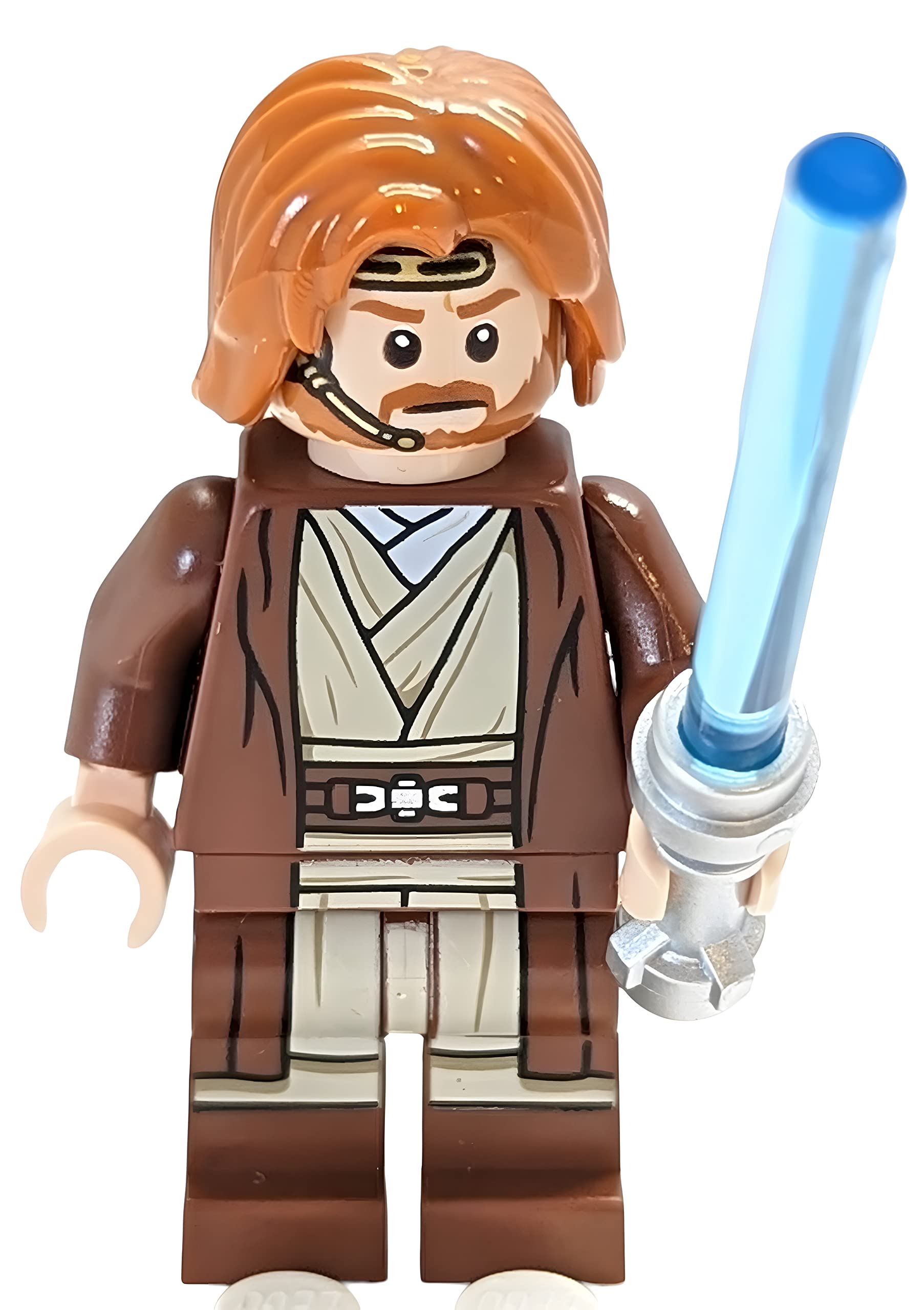 Lego Star Wars Mini Figure - Obi-Wan Kenobi with Lightsaber (Approximately 45mm / 1.8 Inch Tall)