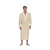 Boca Terry Men's Plush Bathrobe, Large and Large Dressing Gown for Men, Warm Luxury Microfiber Dressing Gown