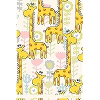 Giraffe Journal: Notebook Journal For Teens and Adults | 120 Pages | Grey Lines | Glossy Cover | 6 x 9 In