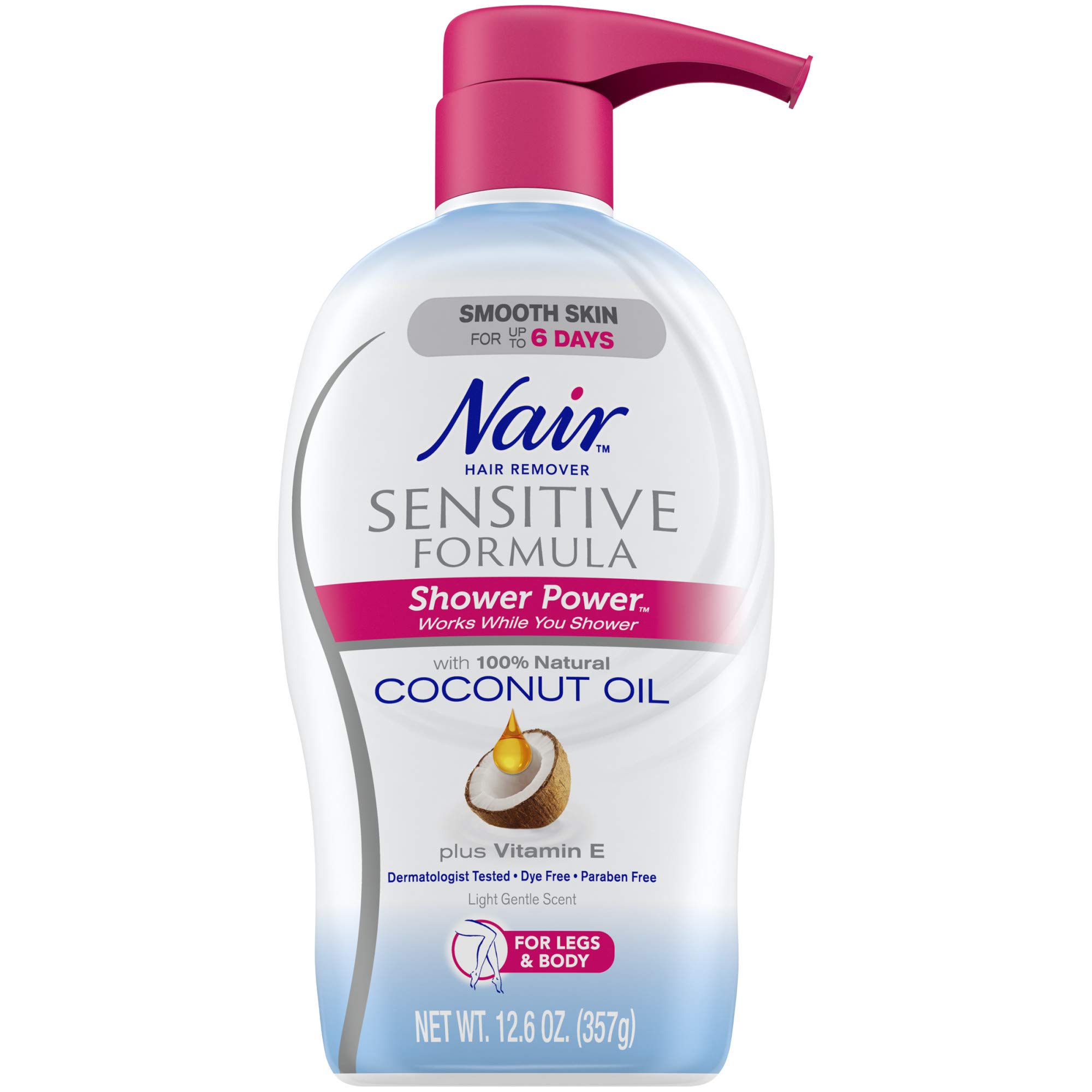 Mua Nair Hair Remover Sensitive Formula Shower Power with Coconut Oil and  Vitamin E, Light, Gentle Scent,  Oz (Packaging May Vary) trên Amazon  Mỹ chính hãng 2023 | Fado