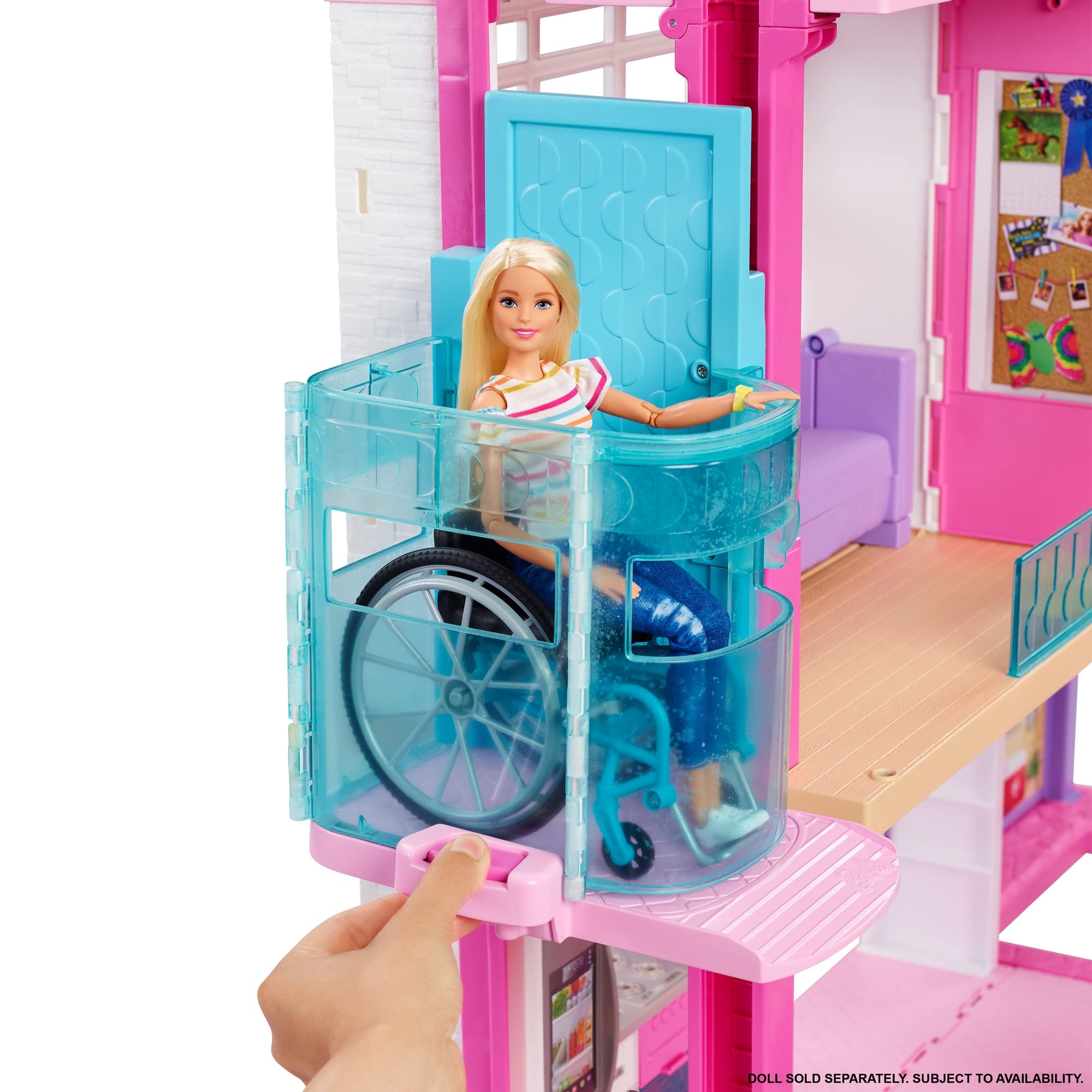 Barbie Dreamhouse, Doll House Playset with 70+ Accessories Including Transforming Furniture, Elevator, Slide, Lights & Sounds (Amazon Exclusive)