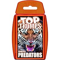 Top Trumps Predators Top Trumps Classic Card Game, Learn facts about Killer Whales, Lions and Scorpions in this educational pack, great gift for aged 6 plus