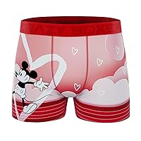 CRAZYBOXER Men's Underwear Disney Classic Mickey Distortion-free Boxer Brief Comfortable
