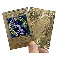 Dark Magician Gold Metal Yugioh Card