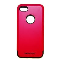 Apple iPhone 7 Case - RED - Fitted, Dual Layer, Soft Rubber, Shockproof, Frustration-Free Packaging, PM-82 Grinder Series Case