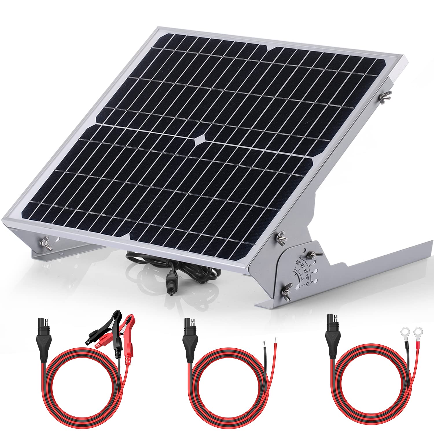 Mua SUNER POWER 12V Solar Battery Charger Maintainer, Waterproof 20W Solar  Trickle Charger, High Efficiency Solar Panel Kit, Built-in Intelligent MPPT  Controller + Adjustable Bracket + SAE Cable Kits trên Amazon Mỹ