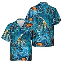 Funny Octopus Ocean Hawaiian Shirt S-5XL