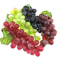 4pcs Artificial Lifelike Grape Cluster Fake Fruit Decoration Home Party Christmas Photography Props