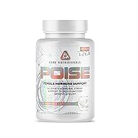Core Nutritionals Poise Female Hormone,Thyroid, and Stress Support, Minerals and Herbs to Relieve Menstrual Symptoms 112 Capsules