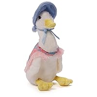 GUND Beatrix Potter Jemima Puddle Duck Plush, Stuffed Animal for Ages 1 and Up, White/Pink, 7.5”