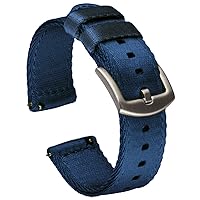 Benchmark Basics Quick Release Watch Band - Premium Waterproof Seatbelt Nylon Watch Straps for Men and Women - Compatible with Regular & Smart Watches - Choice of Color & Width - 18mm, 20mm or 22mm