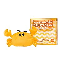 Menstruation Crustacean Crab: Lavender Scented Microwaveable Heating Pad for Period Cramps & Self Care, Easter Gifts for Teens