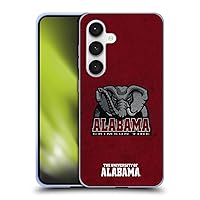 Head Case Designs Officially Licensed University of Alabama UA Distressed Soft Gel Case Compatible with Samsung Galaxy S24 5G