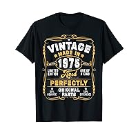 Vintage Made In 1975 T-Shirt 48th Birthday Gift T-Shirt