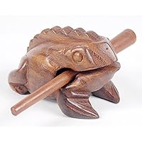 Thai Hand Carved Wooden Made in Thailand New 4.5 Inch Wood Toy, Brown